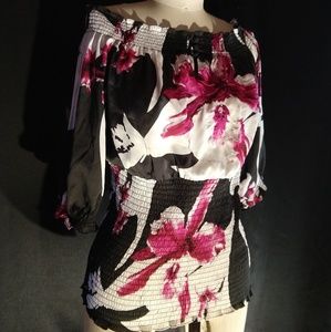 Embroidered floral blouse